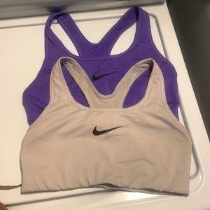 pink and purple nike sports bra